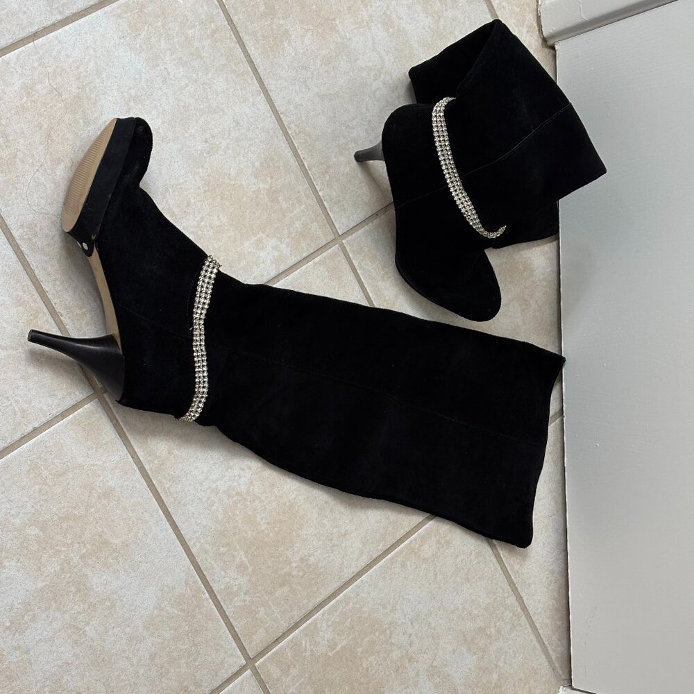 Nine West, Black, Over the Knee, Size 8.5 - 8 1/2, Boots